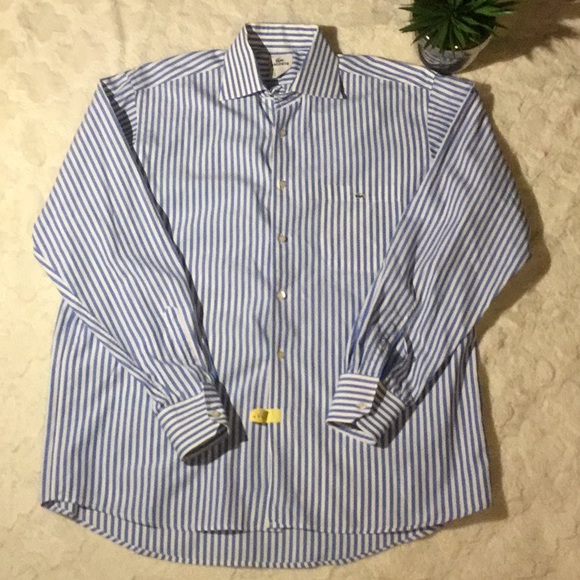 Lacoste Other - EUC Lacoste Men’s Striped Button Down Shirt, XL